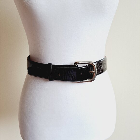 Calvin Klein Genuine Leather Black Belt Size S main image 11